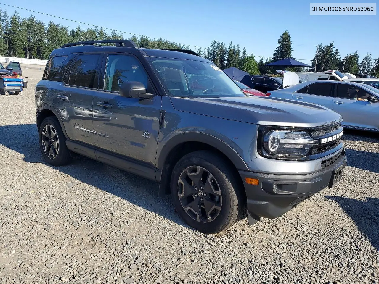 2022 Ford Bronco Sport Outer Banks VIN: 3FMCR9C65NRD53960 Lot: 59704446