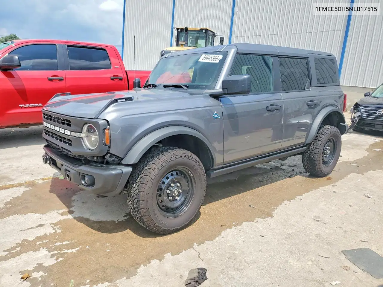 2022 Ford Bronco Base VIN: 1FMEE5DH5NLB17515 Lot: 59805366