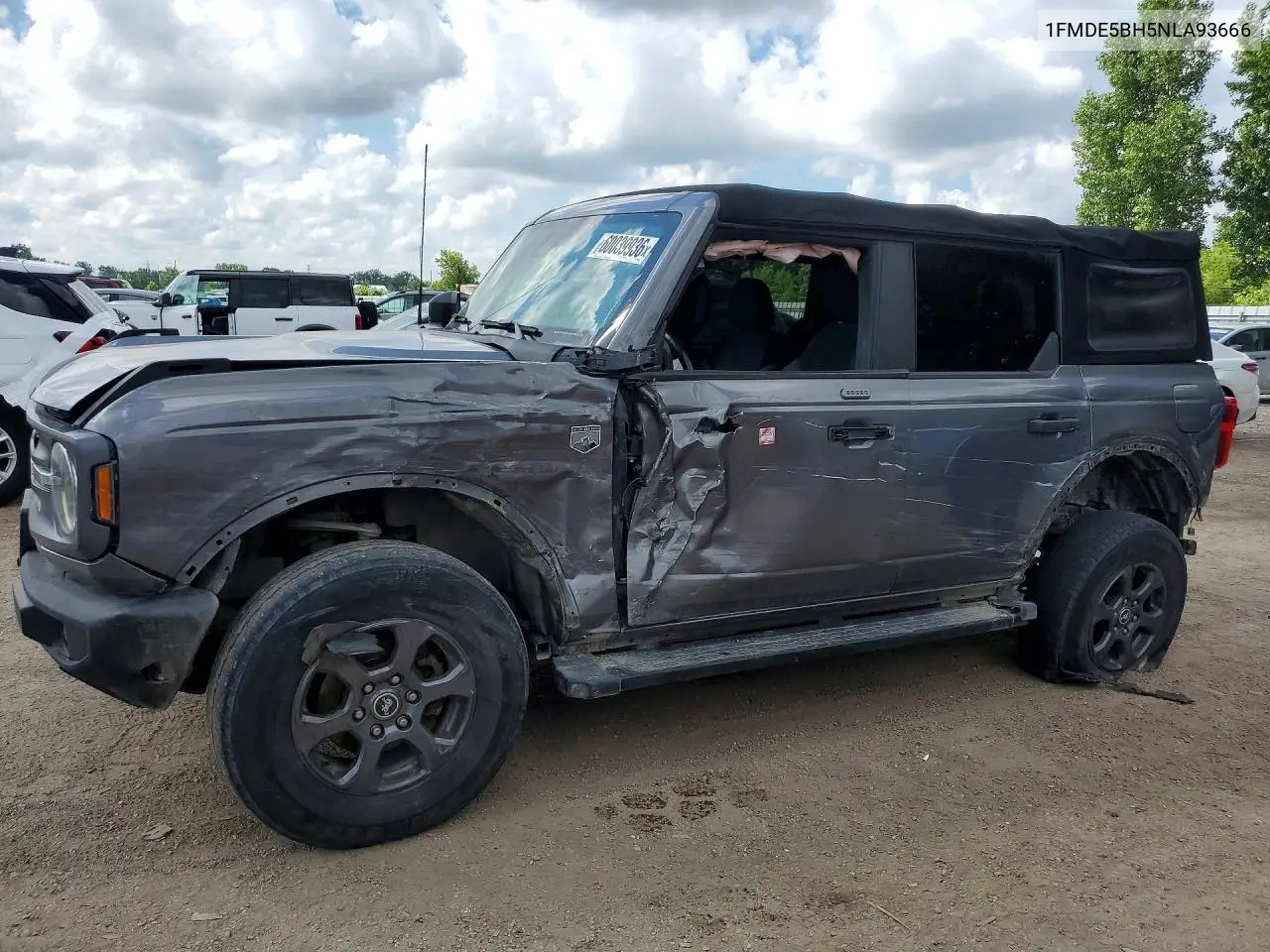 2022 Ford Bronco Base VIN: 1FMDE5BH5NLA93666 Lot: 60039936