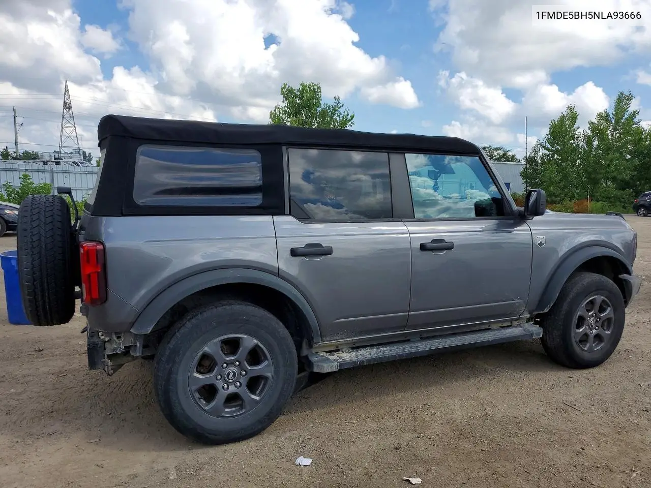 2022 Ford Bronco Base VIN: 1FMDE5BH5NLA93666 Lot: 60039936