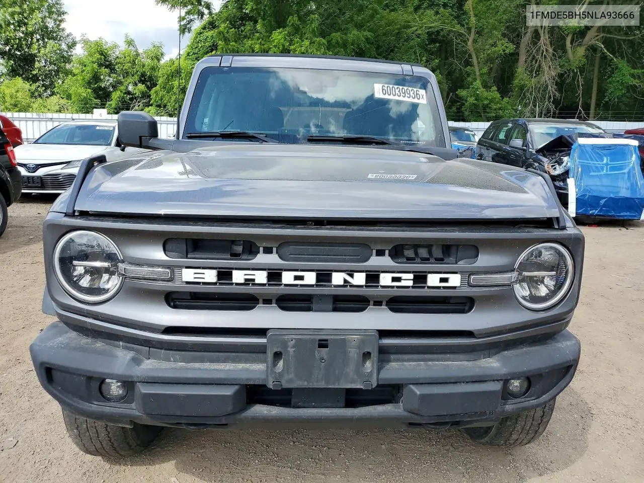 2022 Ford Bronco Base VIN: 1FMDE5BH5NLA93666 Lot: 60039936