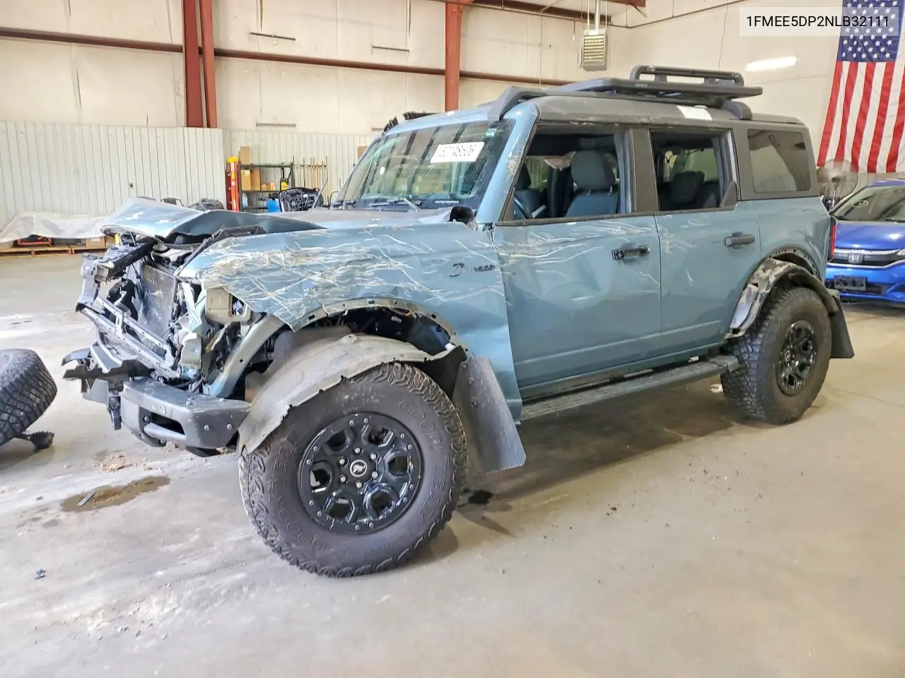 2022 Ford Bronco Base VIN: 1FMEE5DP2NLB32111 Lot: 60148506