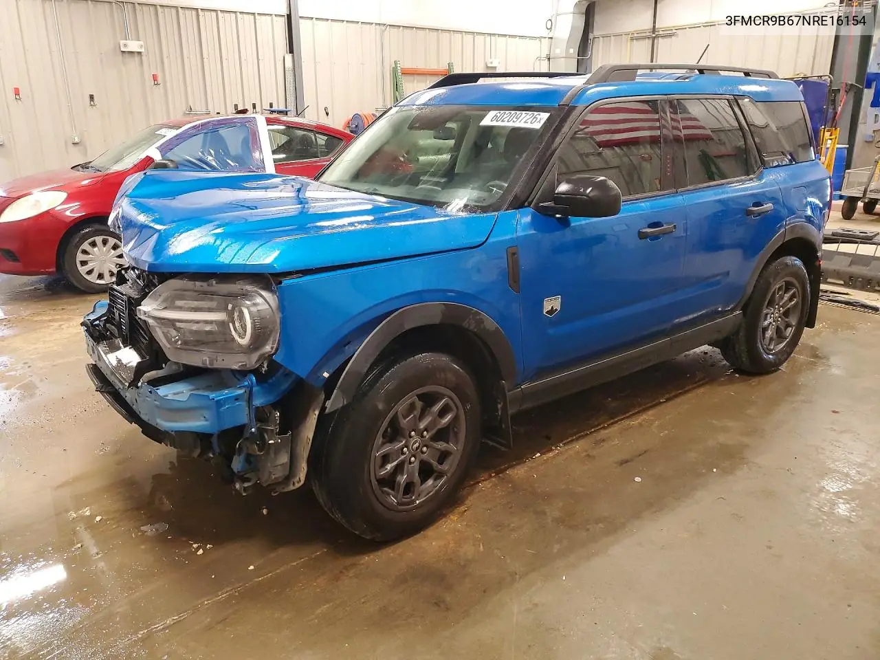 2022 Ford Bronco Sport Big Bend VIN: 3FMCR9B67NRE16154 Lot: 60209726