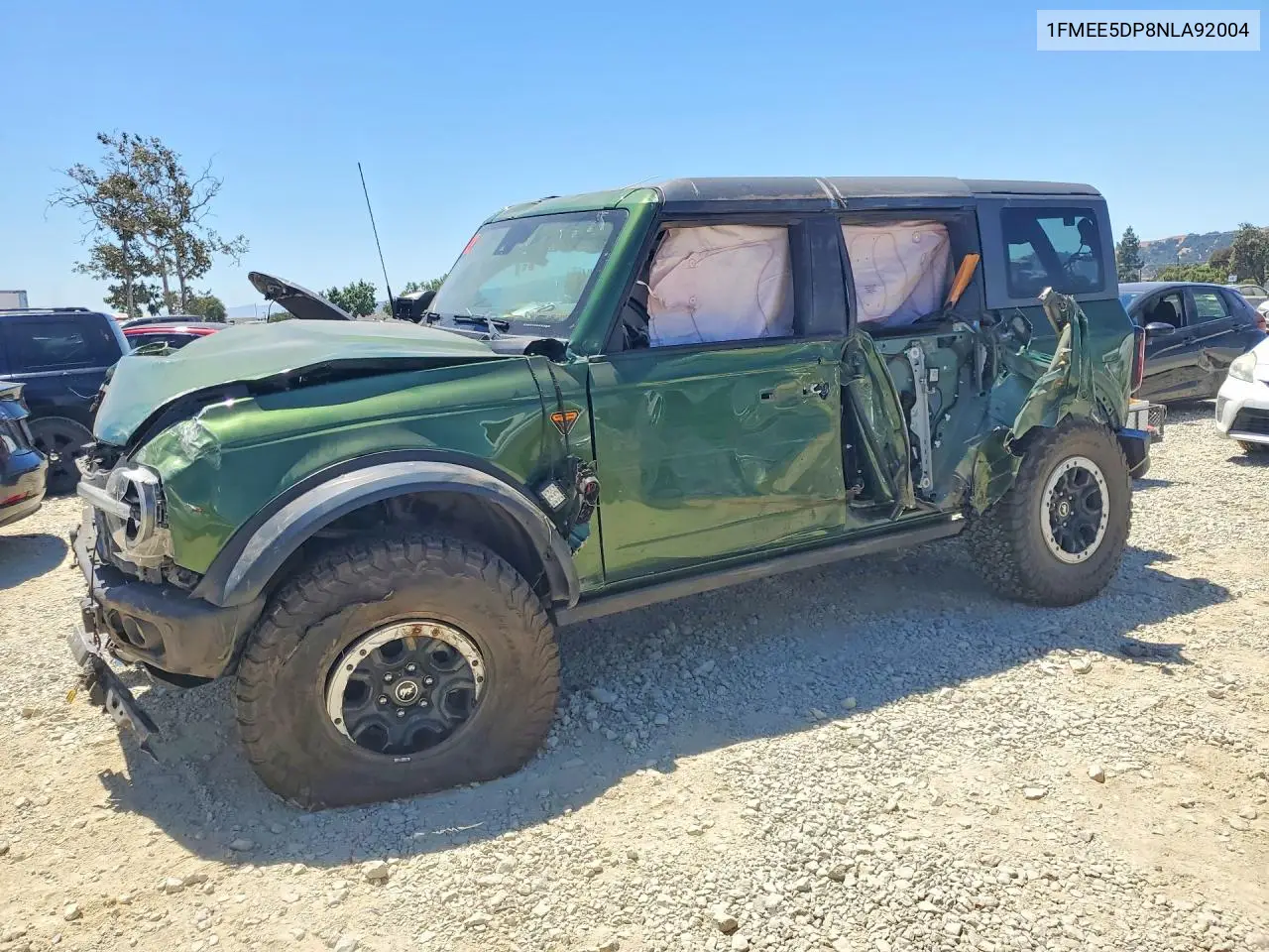 2022 Ford Bronco Base VIN: 1FMEE5DP8NLA92004 Lot: 60651486