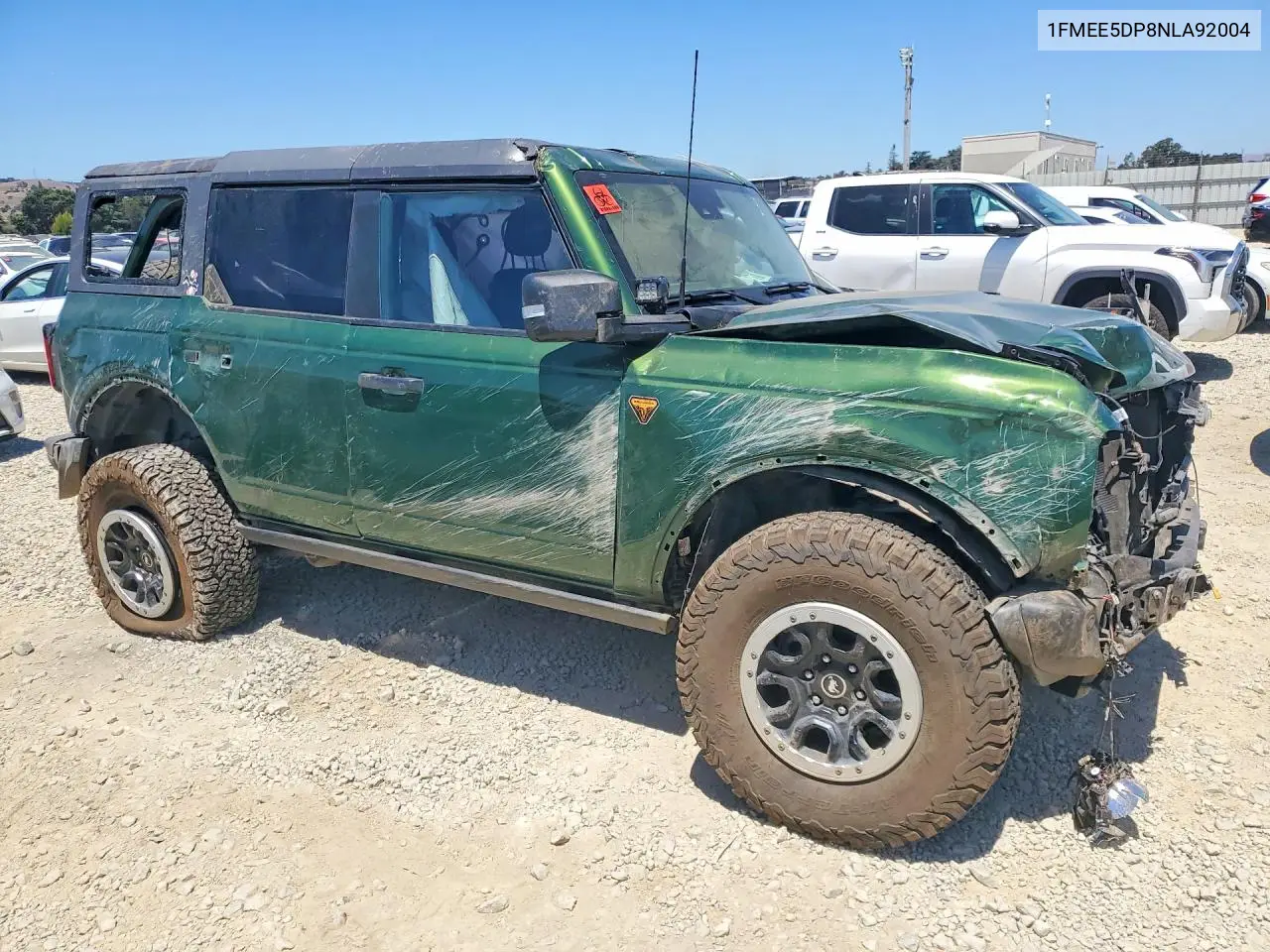 2022 Ford Bronco Base VIN: 1FMEE5DP8NLA92004 Lot: 60651486