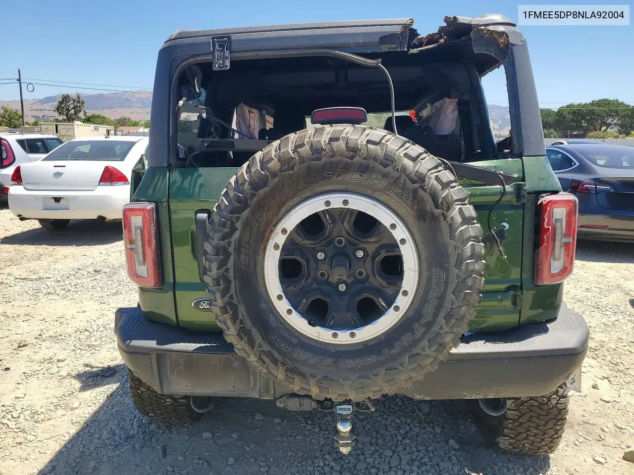 2022 Ford Bronco Base VIN: 1FMEE5DP8NLA92004 Lot: 60651486
