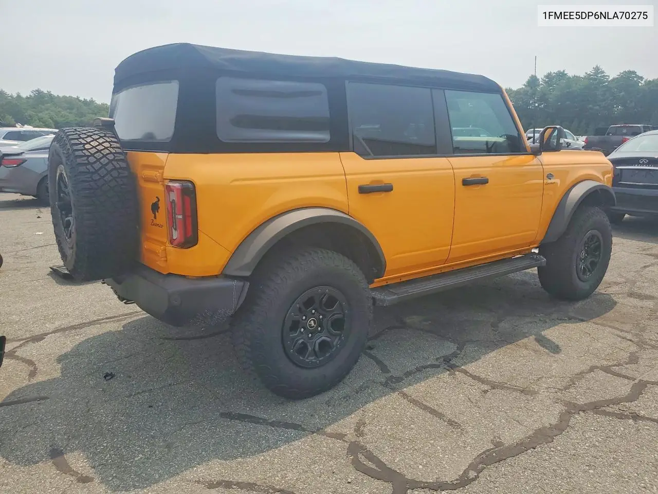 2022 Ford Bronco Base VIN: 1FMEE5DP6NLA70275 Lot: 60656016