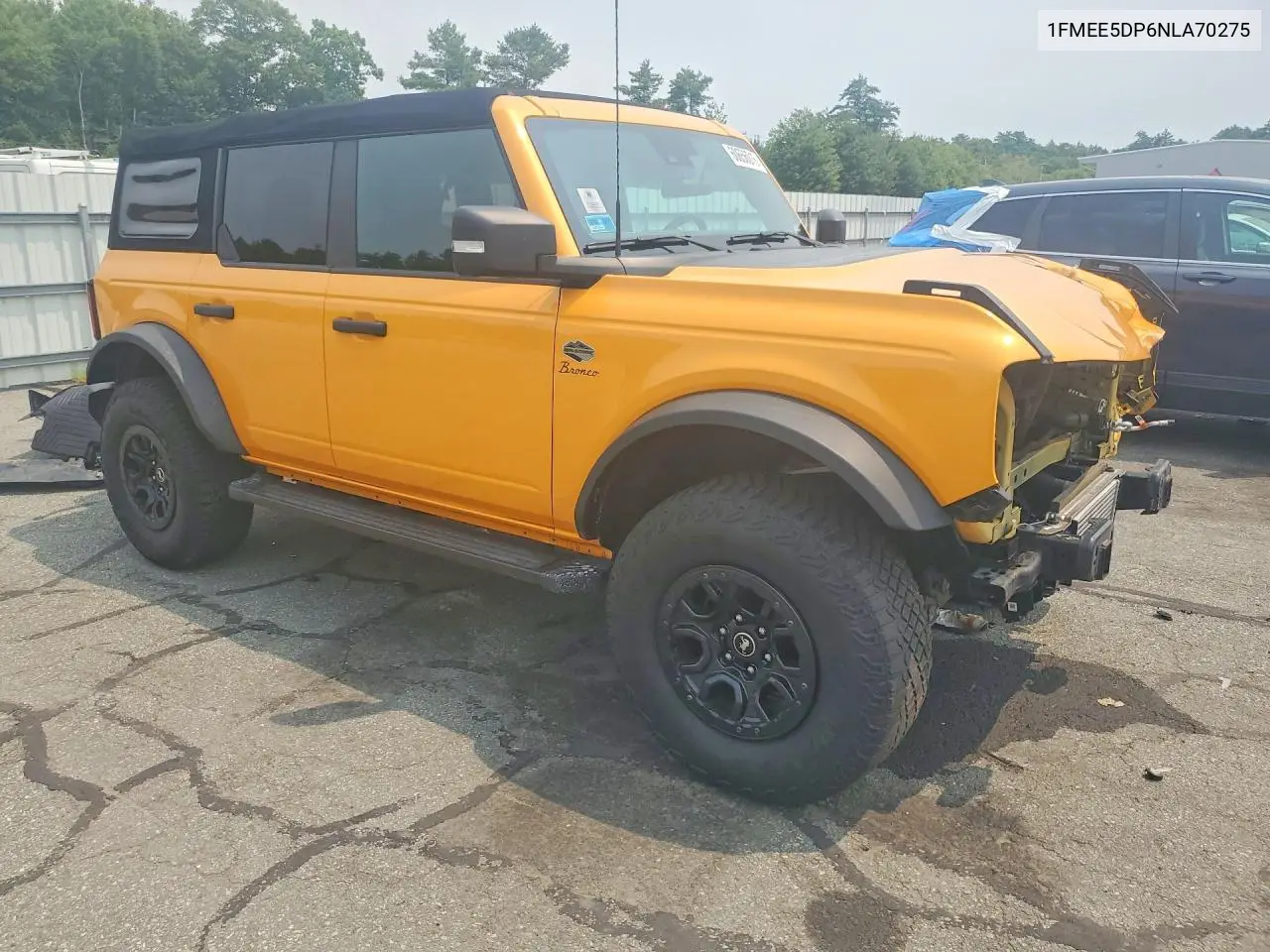 2022 Ford Bronco Base VIN: 1FMEE5DP6NLA70275 Lot: 60656016