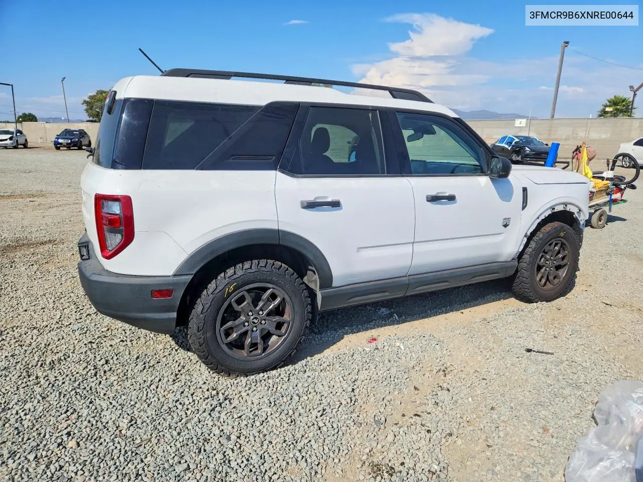 2022 Ford Bronco Sport Big Bend VIN: 3FMCR9B6XNRE00644 Lot: 60845026