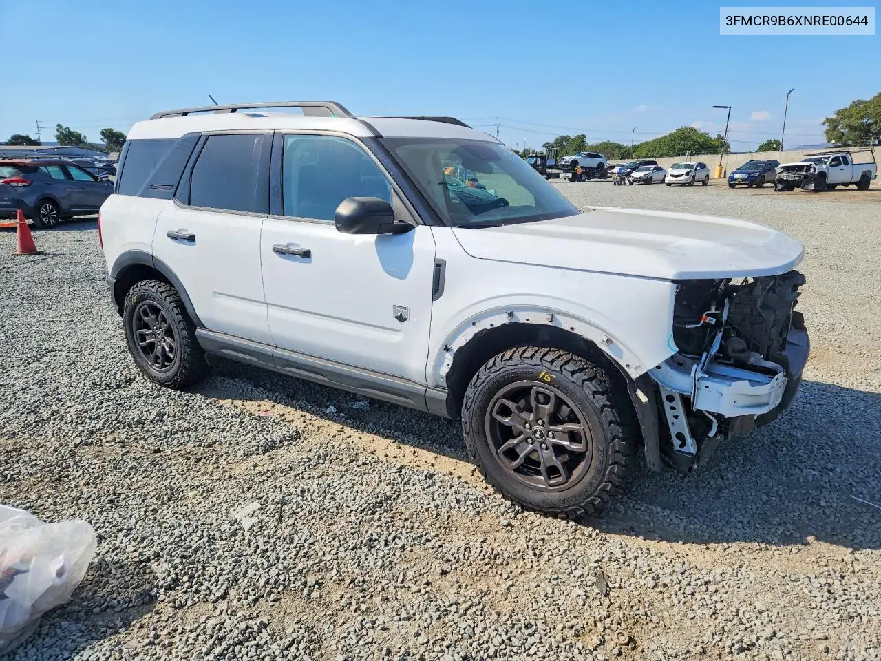 2022 Ford Bronco Sport Big Bend VIN: 3FMCR9B6XNRE00644 Lot: 60845026