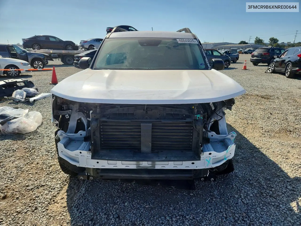 2022 Ford Bronco Sport Big Bend VIN: 3FMCR9B6XNRE00644 Lot: 60845026