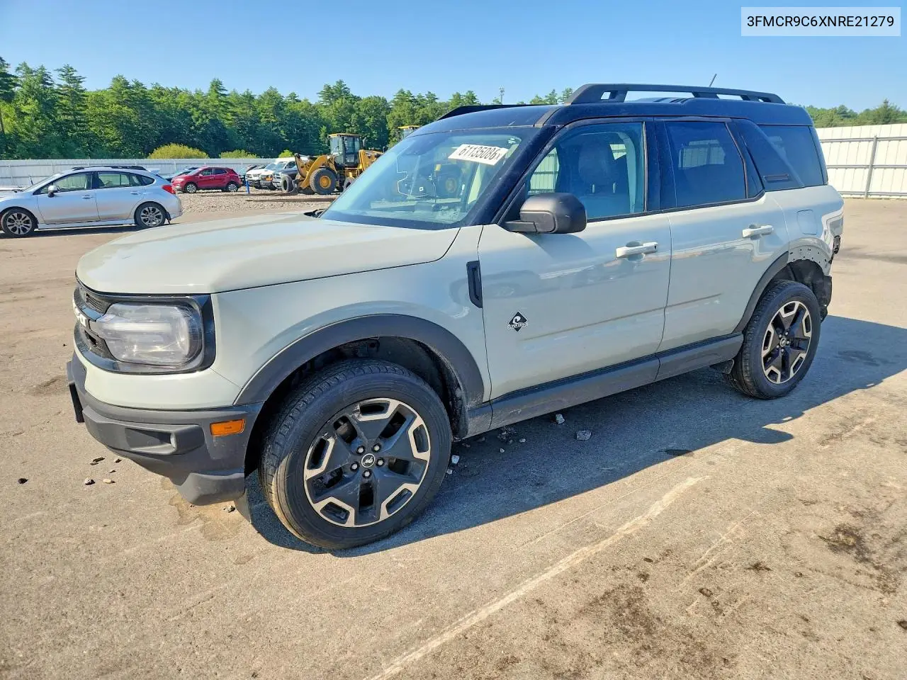 2022 Ford Bronco Sport Outer Banks VIN: 3FMCR9C6XNRE21279 Lot: 61135086