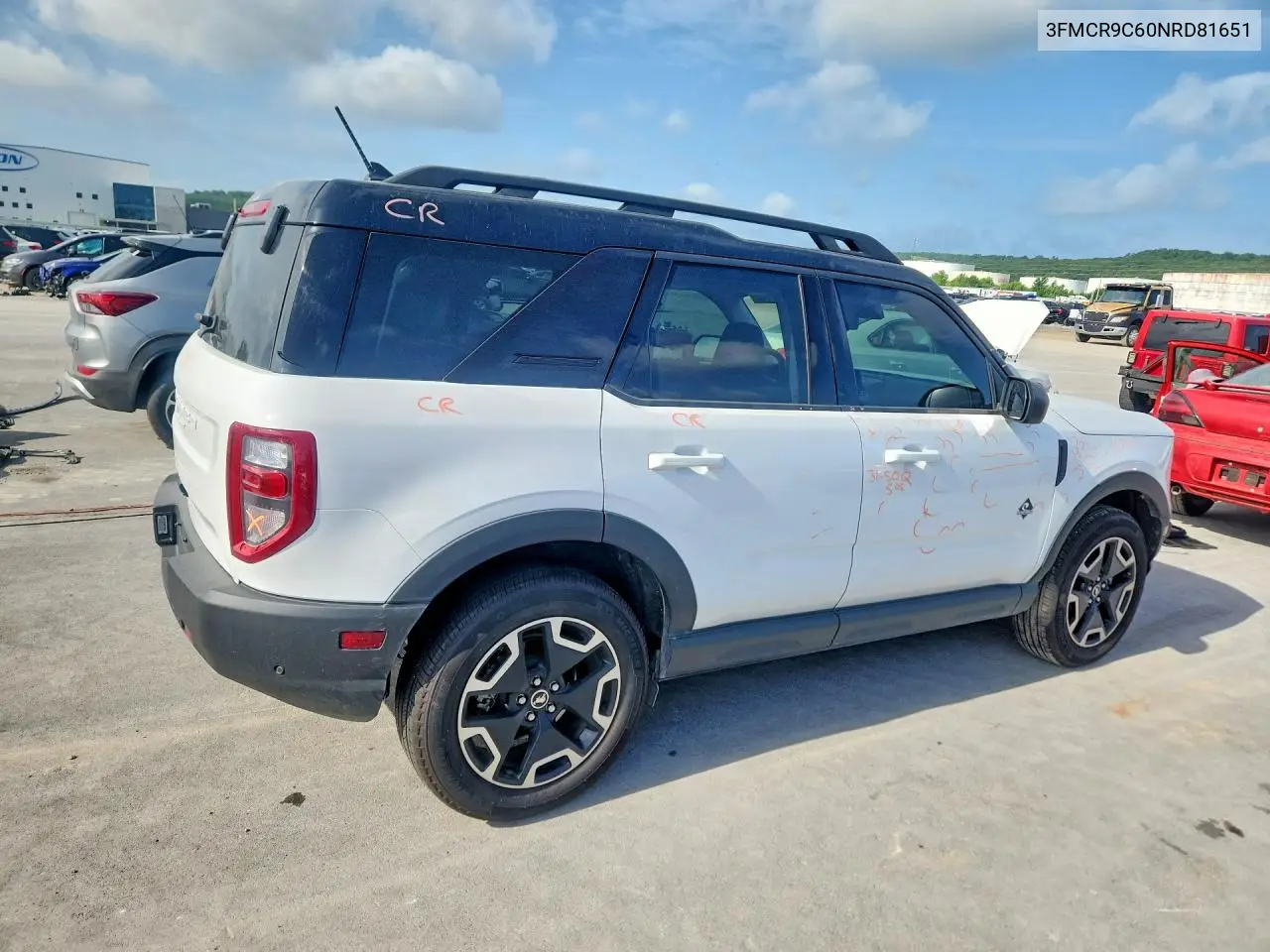 2022 Ford Bronco Sport Outer Banks VIN: 3FMCR9C60NRD81651 Lot: 61767146