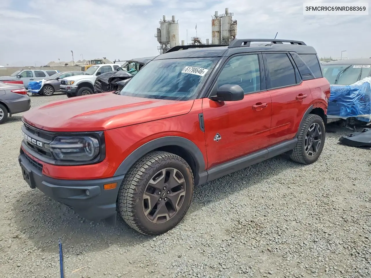 2022 Ford Bronco Sport Outer Banks VIN: 3FMCR9C69NRD88369 Lot: 61798646