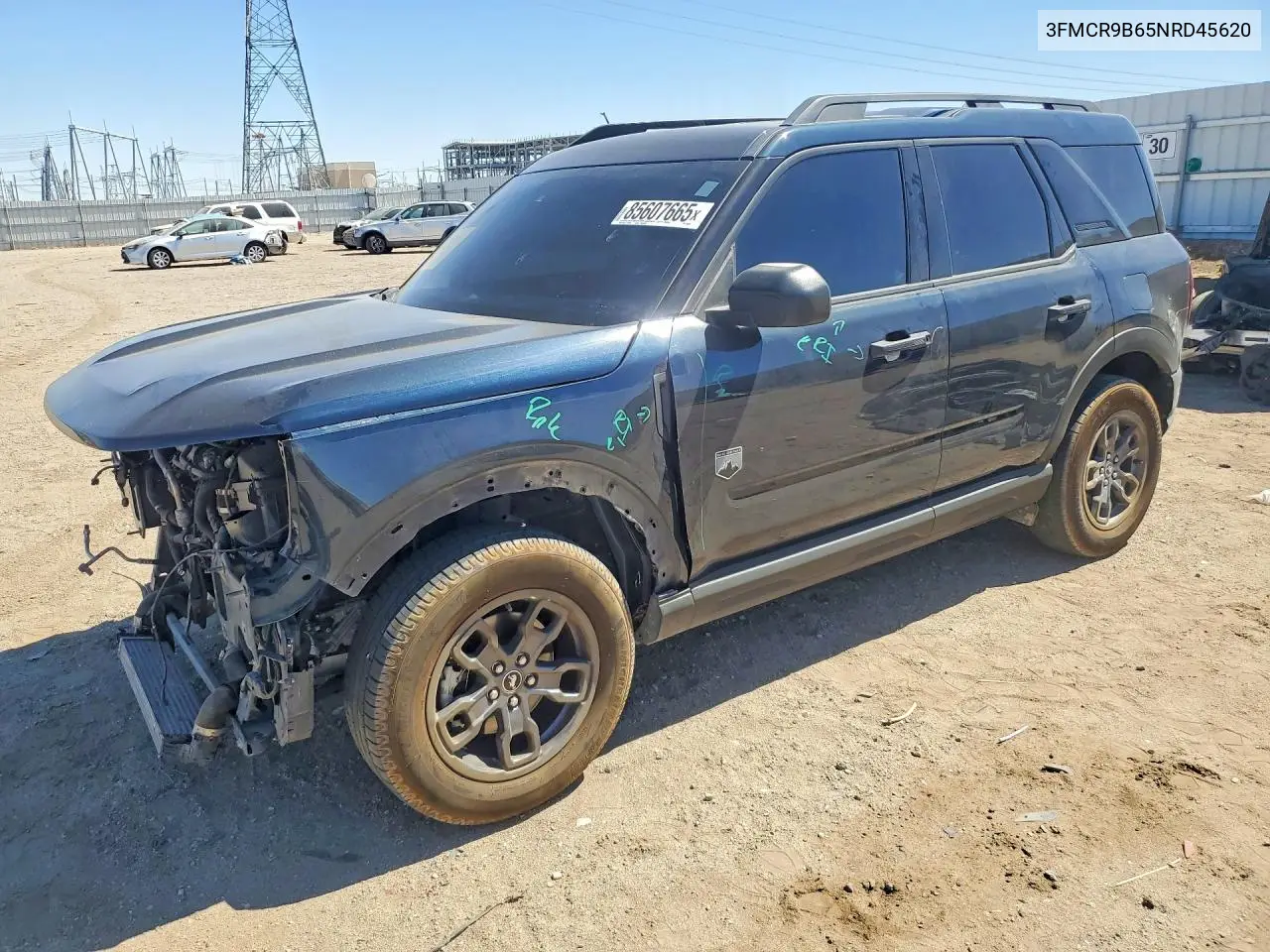 2022 Ford Bronco Sport Big Bend VIN: 3FMCR9B65NRD45620 Lot: 85607665