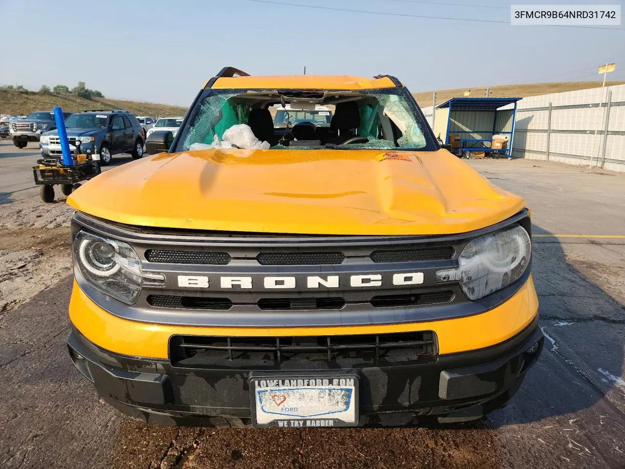 2022 Ford Bronco Sport Big Bend VIN: 3FMCR9B64NRD31742 Lot: 85791805