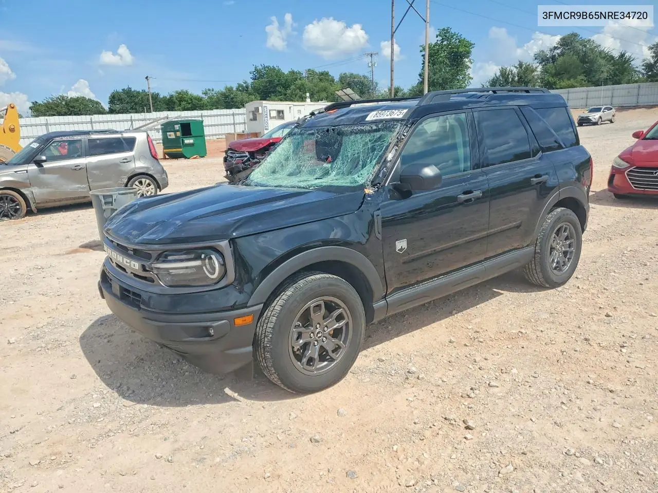 2022 Ford Bronco Sport Big Bend VIN: 3FMCR9B65NRE34720 Lot: 85973675