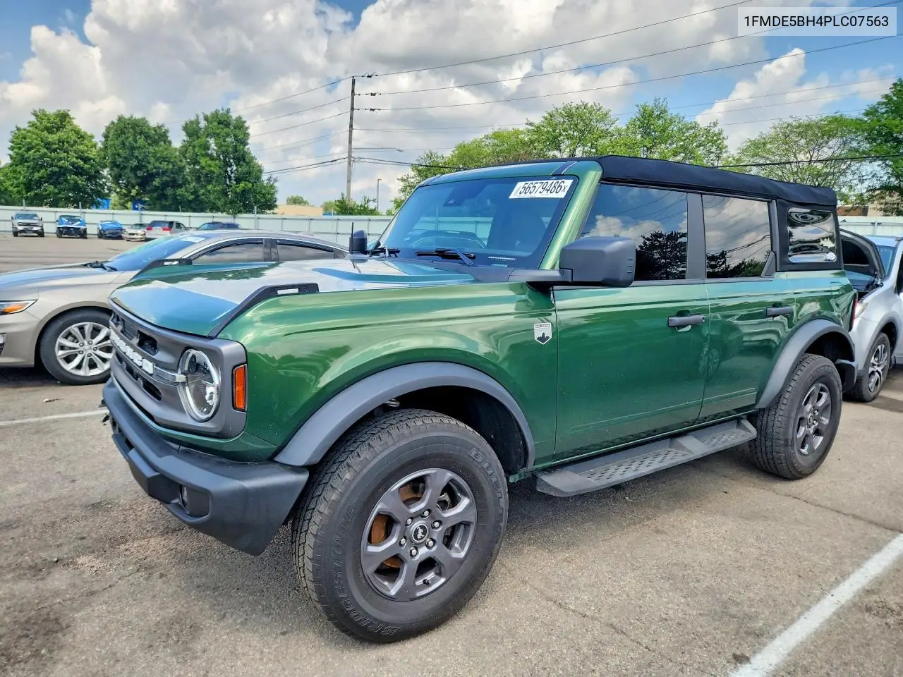 2023 Ford Bronco Base VIN: 1FMDE5BH4PLC07563 Lot: 56579486
