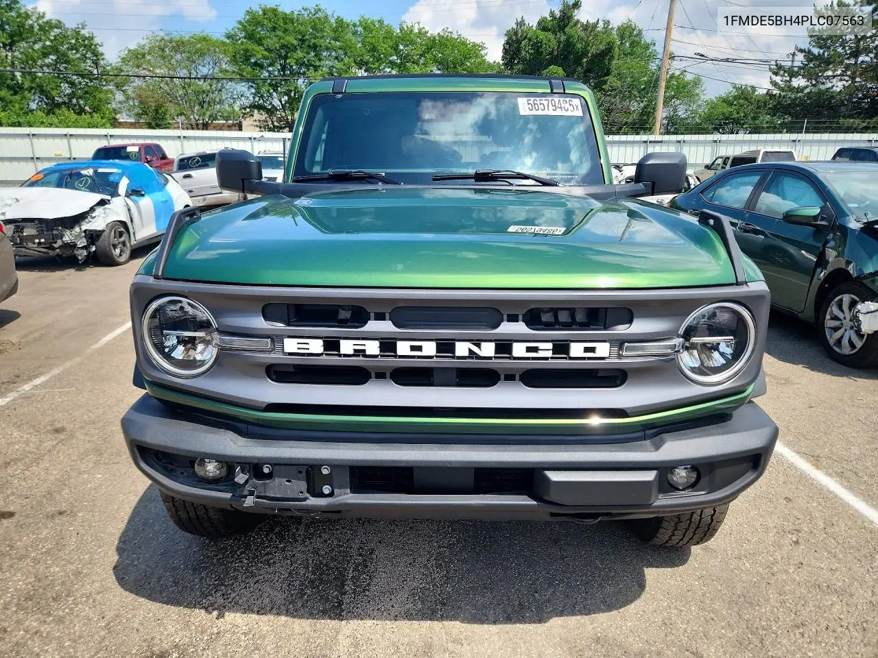 2023 Ford Bronco Base VIN: 1FMDE5BH4PLC07563 Lot: 56579486