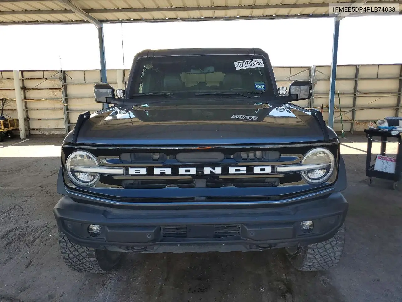 2023 Ford Bronco Base VIN: 1FMEE5DP4PLB74038 Lot: 57270346