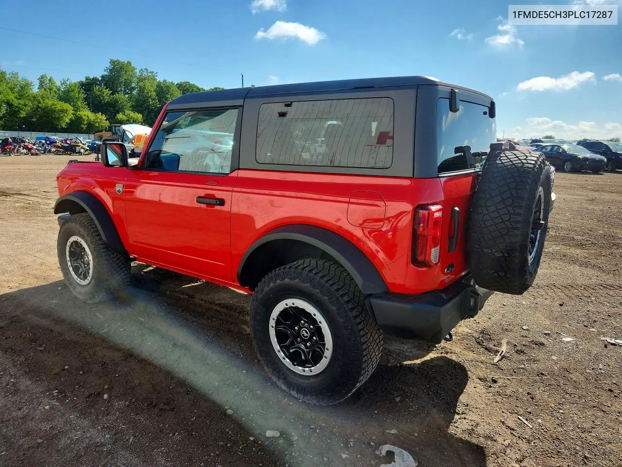 2023 Ford Bronco Base VIN: 1FMDE5CH3PLC17287 Lot: 57703056