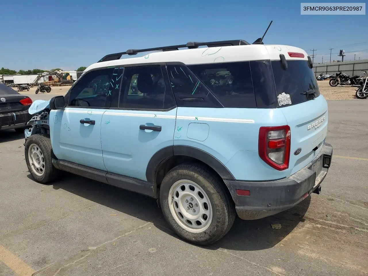 2023 Ford Bronco Sport Heritage VIN: 3FMCR9G63PRE20987 Lot: 57958126
