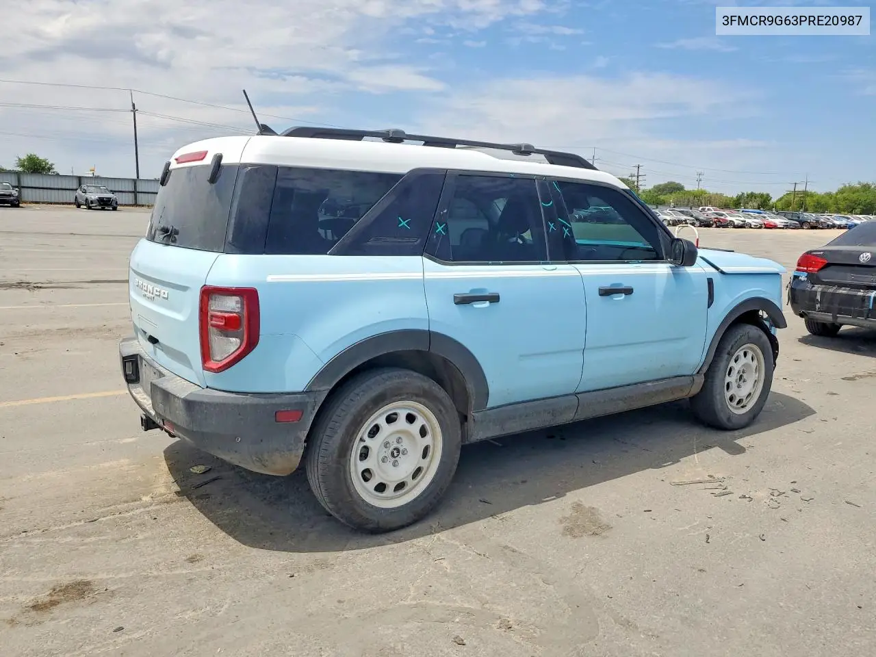 2023 Ford Bronco Sport Heritage VIN: 3FMCR9G63PRE20987 Lot: 57958126