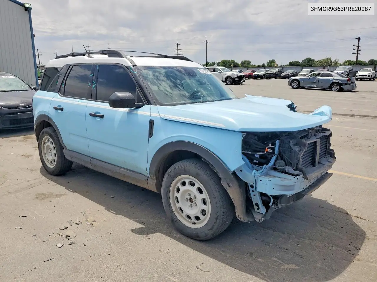 2023 Ford Bronco Sport Heritage VIN: 3FMCR9G63PRE20987 Lot: 57958126