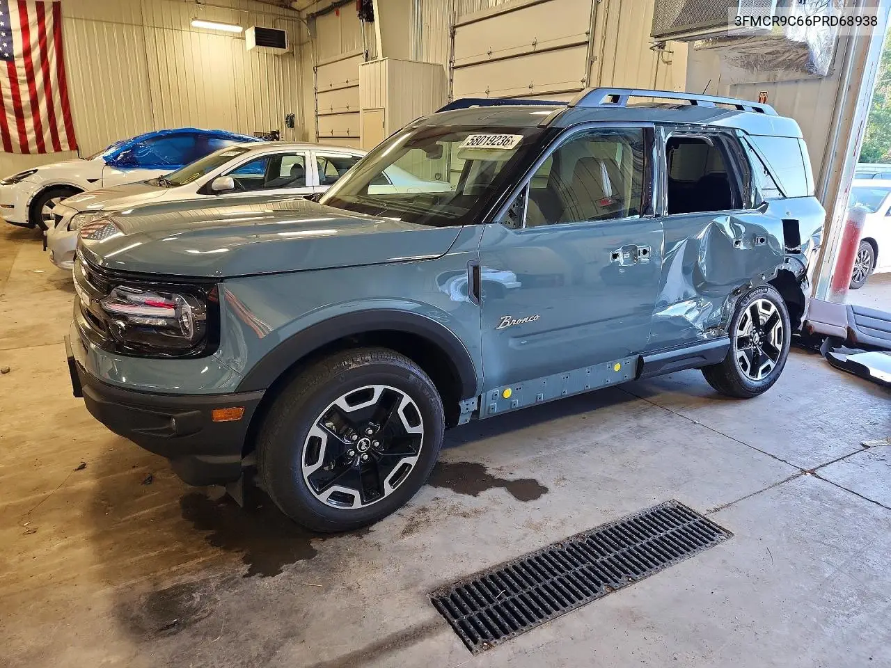 2023 Ford Bronco Sport Outer Banks VIN: 3FMCR9C66PRD68938 Lot: 58019236