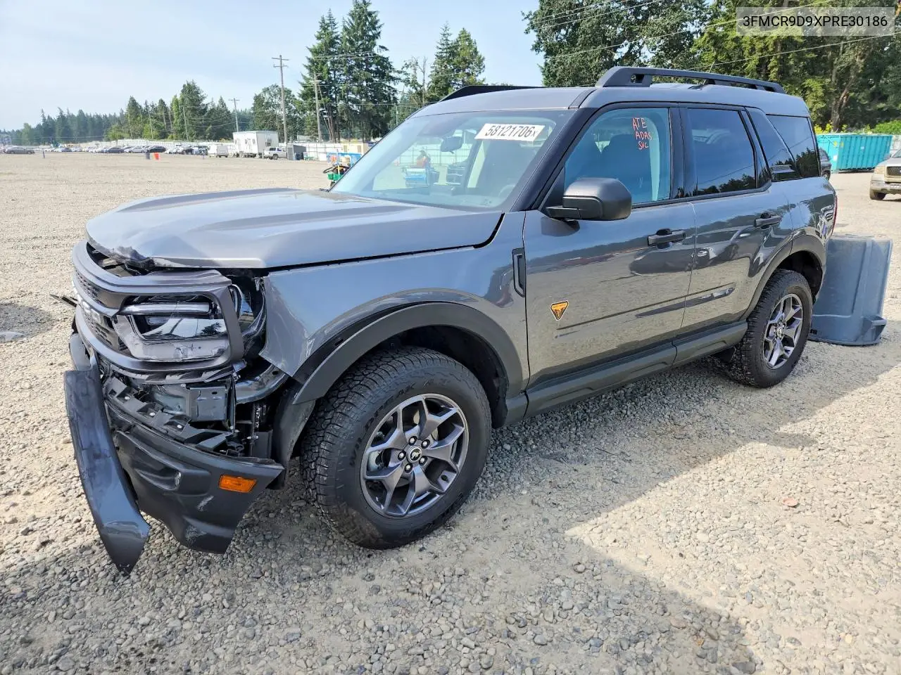 2023 Ford Bronco Sport Badlands VIN: 3FMCR9D9XPRE30186 Lot: 58121706