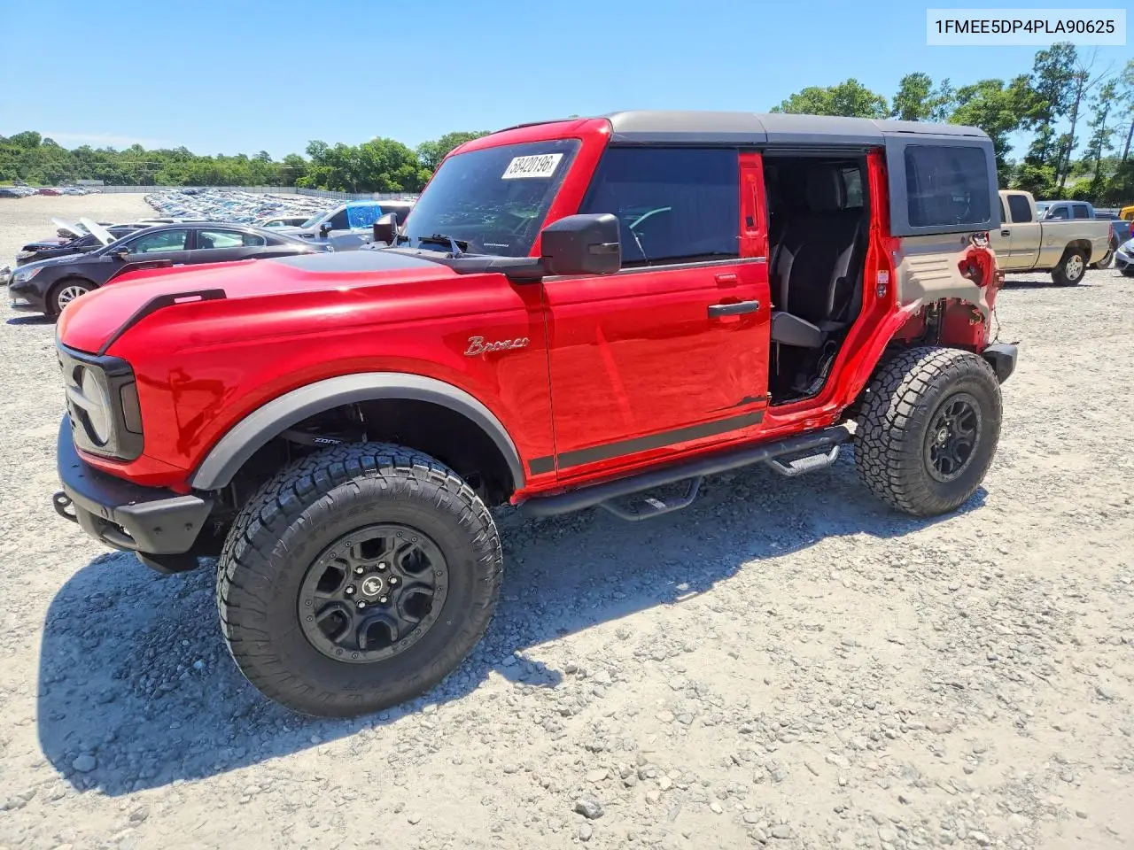 2023 Ford Bronco Base VIN: 1FMEE5DP4PLA90625 Lot: 58420196