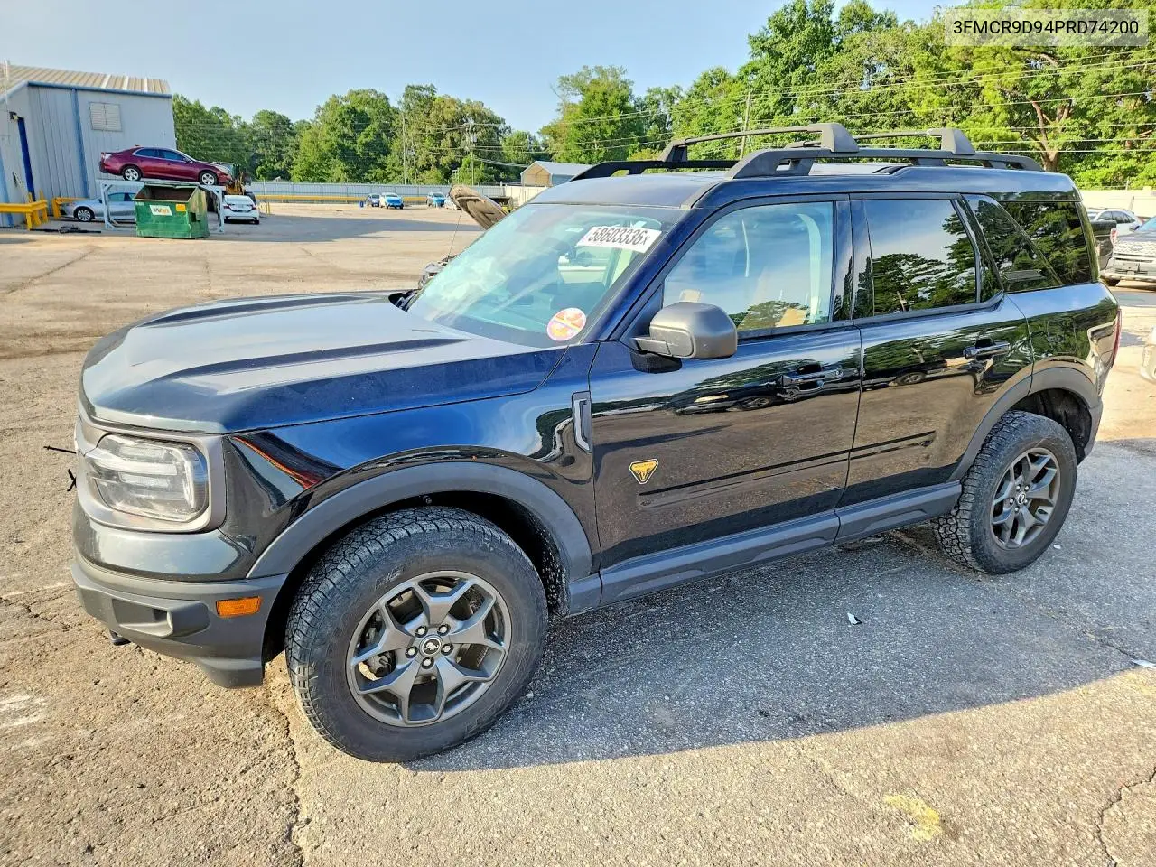 2023 Ford Bronco Sport Badlands VIN: 3FMCR9D94PRD74200 Lot: 58603336