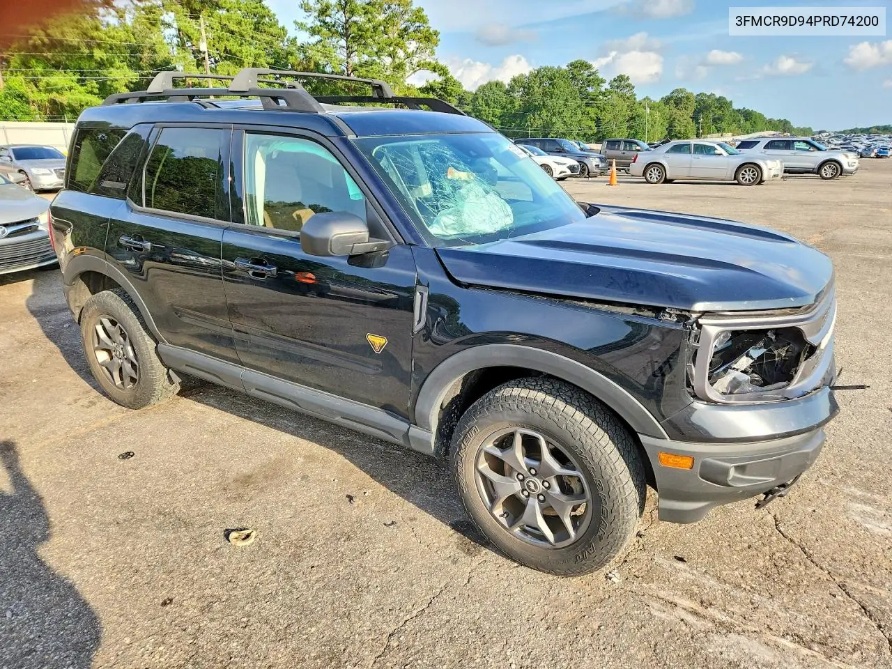 2023 Ford Bronco Sport Badlands VIN: 3FMCR9D94PRD74200 Lot: 58603336