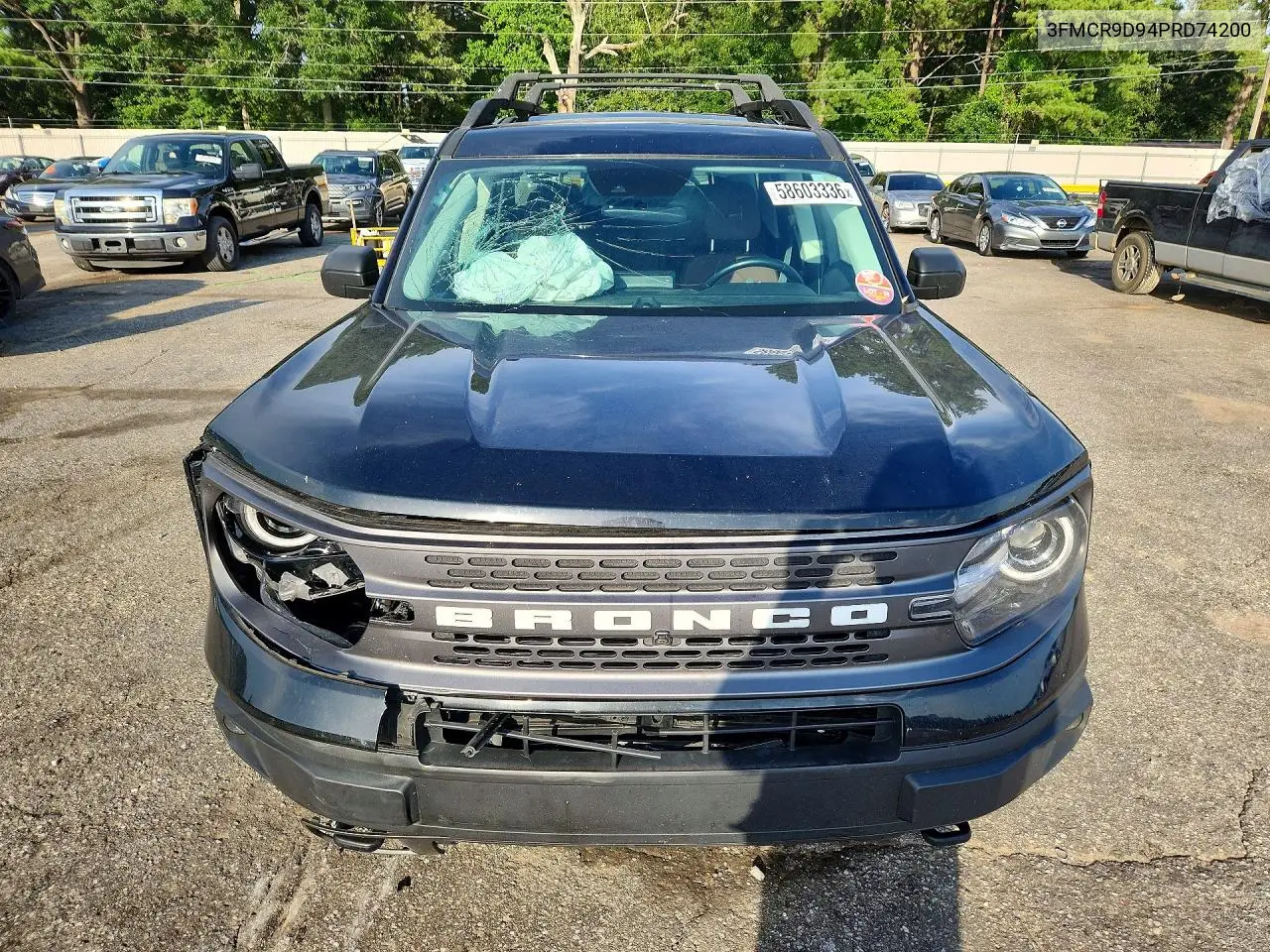 2023 Ford Bronco Sport Badlands VIN: 3FMCR9D94PRD74200 Lot: 58603336