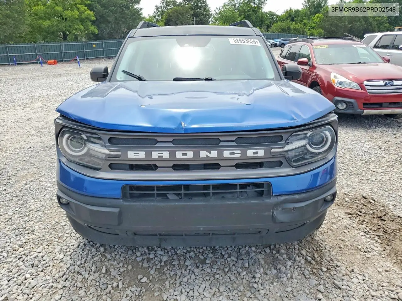 2023 Ford Bronco Sport Big Bend VIN: 3FMCR9B62PRD02548 Lot: 58653656