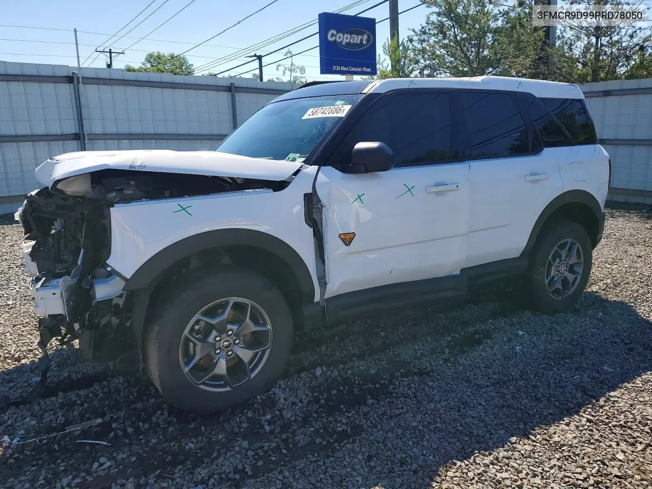 2023 Ford Bronco Sport Badlands VIN: 3FMCR9D99PRD78050 Lot: 58742886