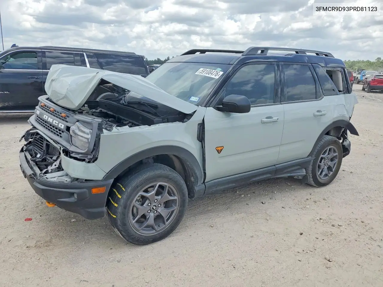 2023 Ford Bronco Sport Badlands VIN: 3FMCR9D93PRD81123 Lot: 59108476