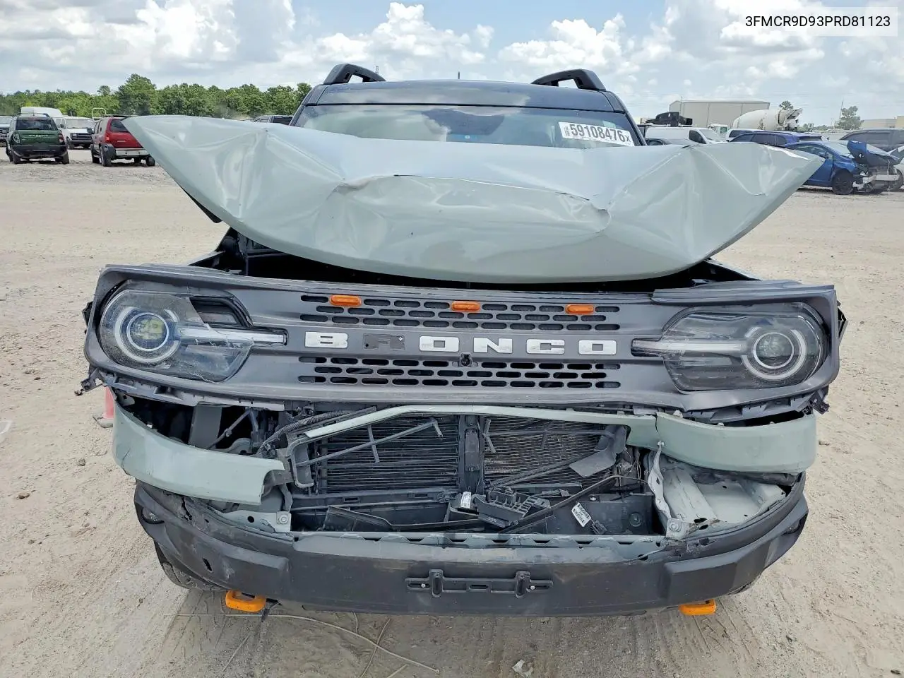 2023 Ford Bronco Sport Badlands VIN: 3FMCR9D93PRD81123 Lot: 59108476