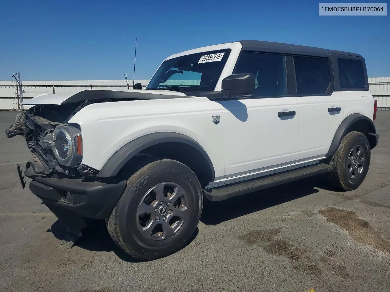 2023 Ford Bronco Base VIN: 1FMDE5BH8PLB70064 Lot: 59386916