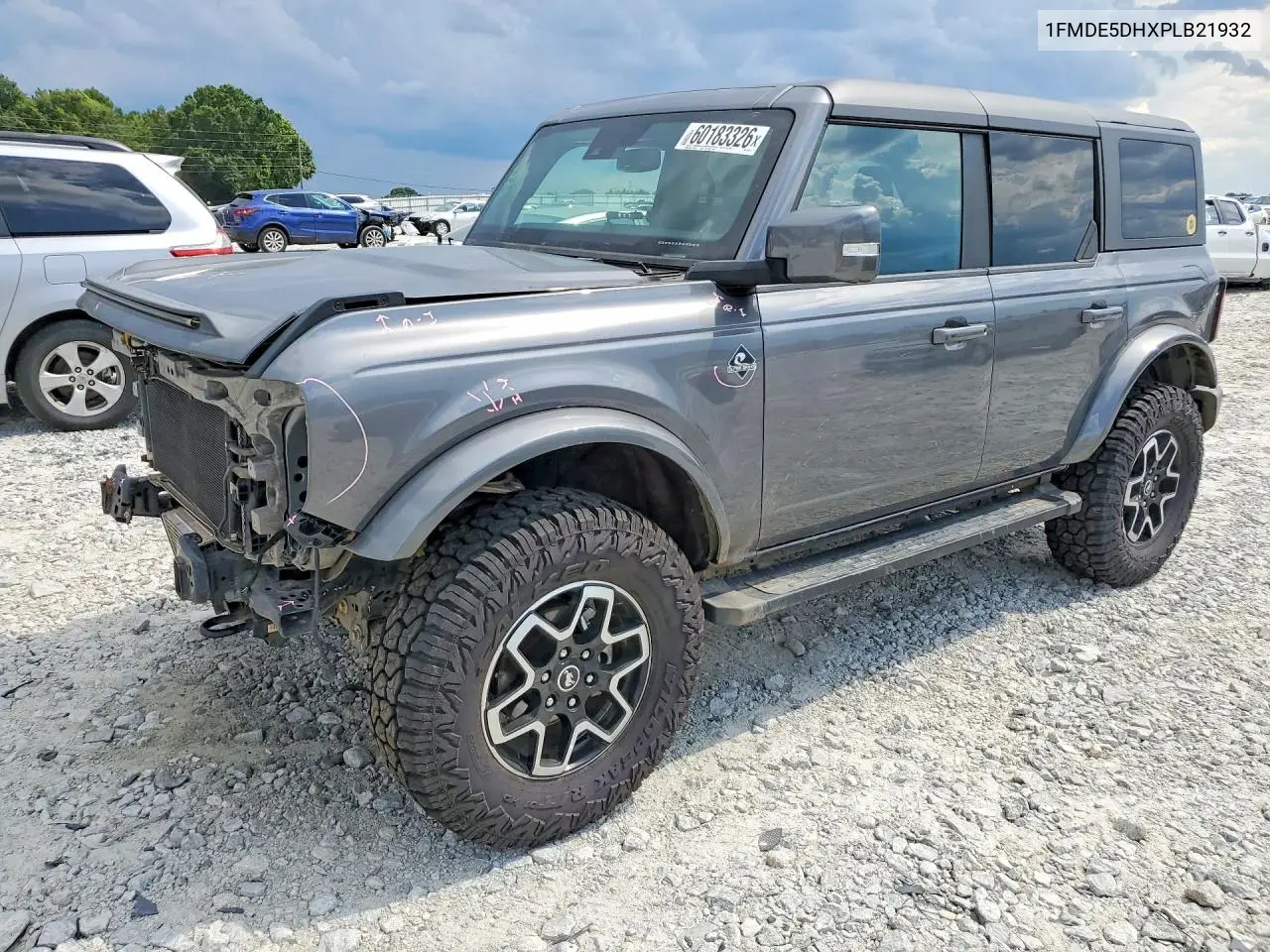 2023 Ford Bronco Base VIN: 1FMDE5DHXPLB21932 Lot: 60183326