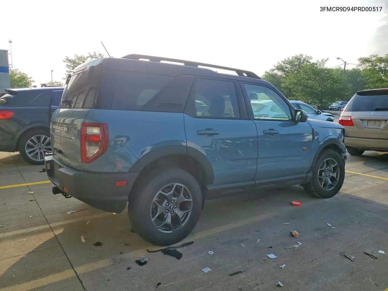 2023 Ford Bronco Sport Badlands VIN: 3FMCR9D94PRD00517 Lot: 60188866