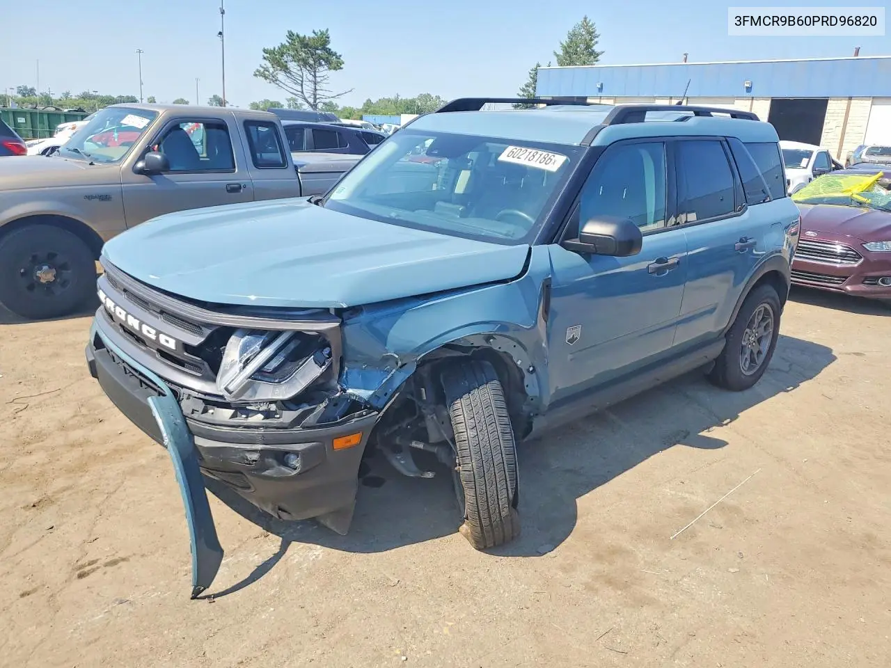 2023 Ford Bronco Sport Big Bend VIN: 3FMCR9B60PRD96820 Lot: 60218186