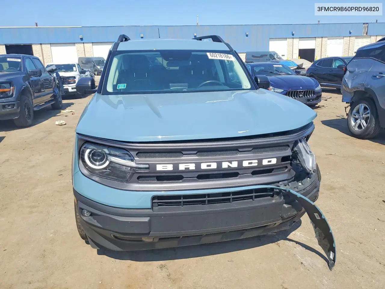 2023 Ford Bronco Sport Big Bend VIN: 3FMCR9B60PRD96820 Lot: 60218186