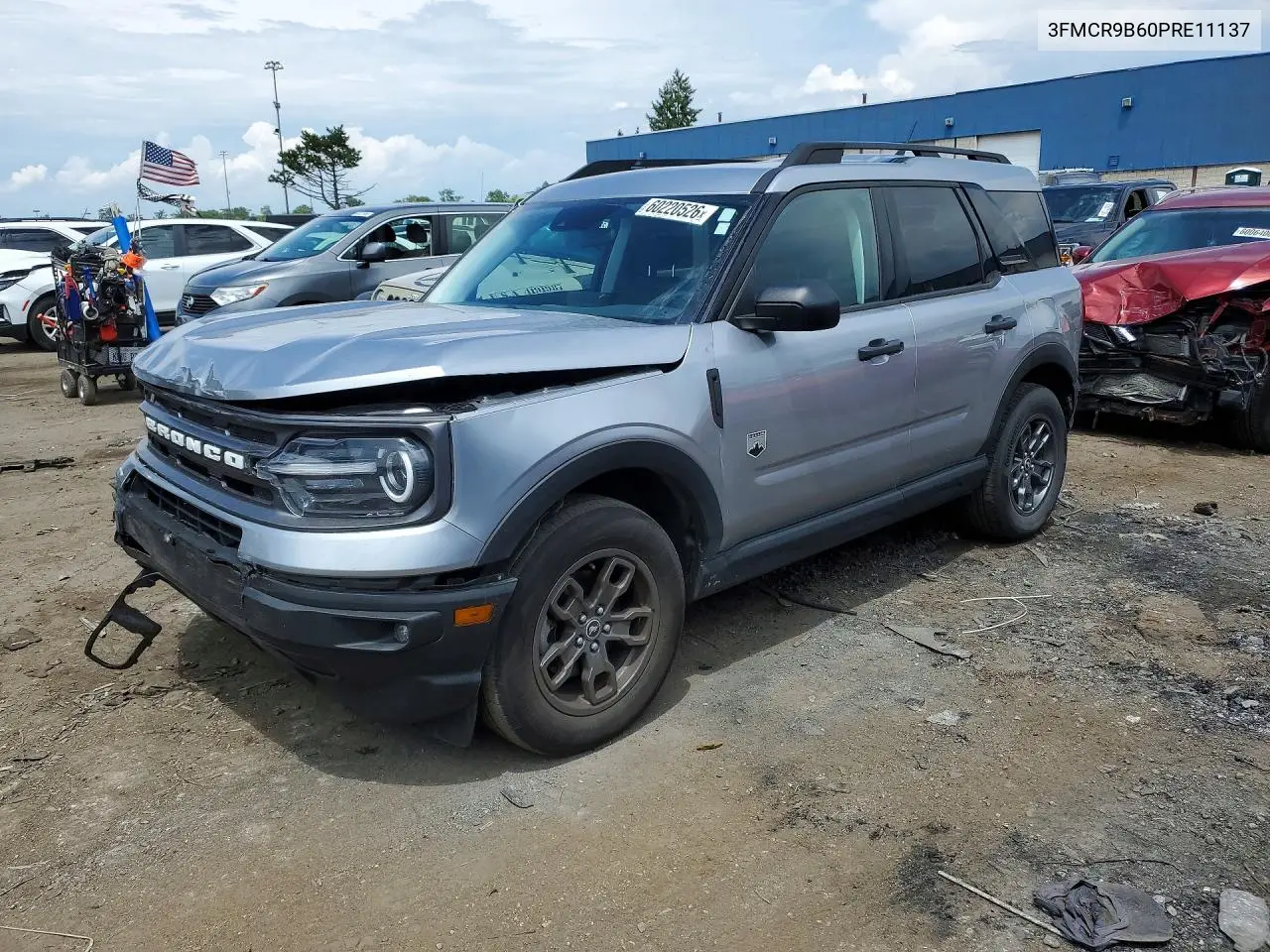 2023 Ford Bronco Sport Big Bend VIN: 3FMCR9B60PRE11137 Lot: 60220526