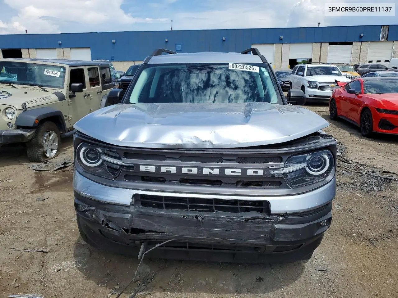 2023 Ford Bronco Sport Big Bend VIN: 3FMCR9B60PRE11137 Lot: 60220526