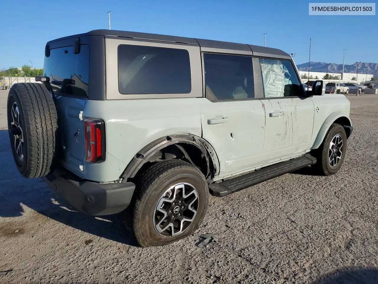 2023 Ford Bronco Base VIN: 1FMDE5BH0PLC01503 Lot: 60504576