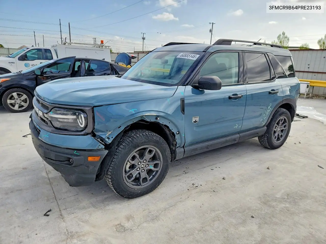 2023 Ford Bronco Sport Big Bend VIN: 3FMCR9B64PRE23193 Lot: 60885146