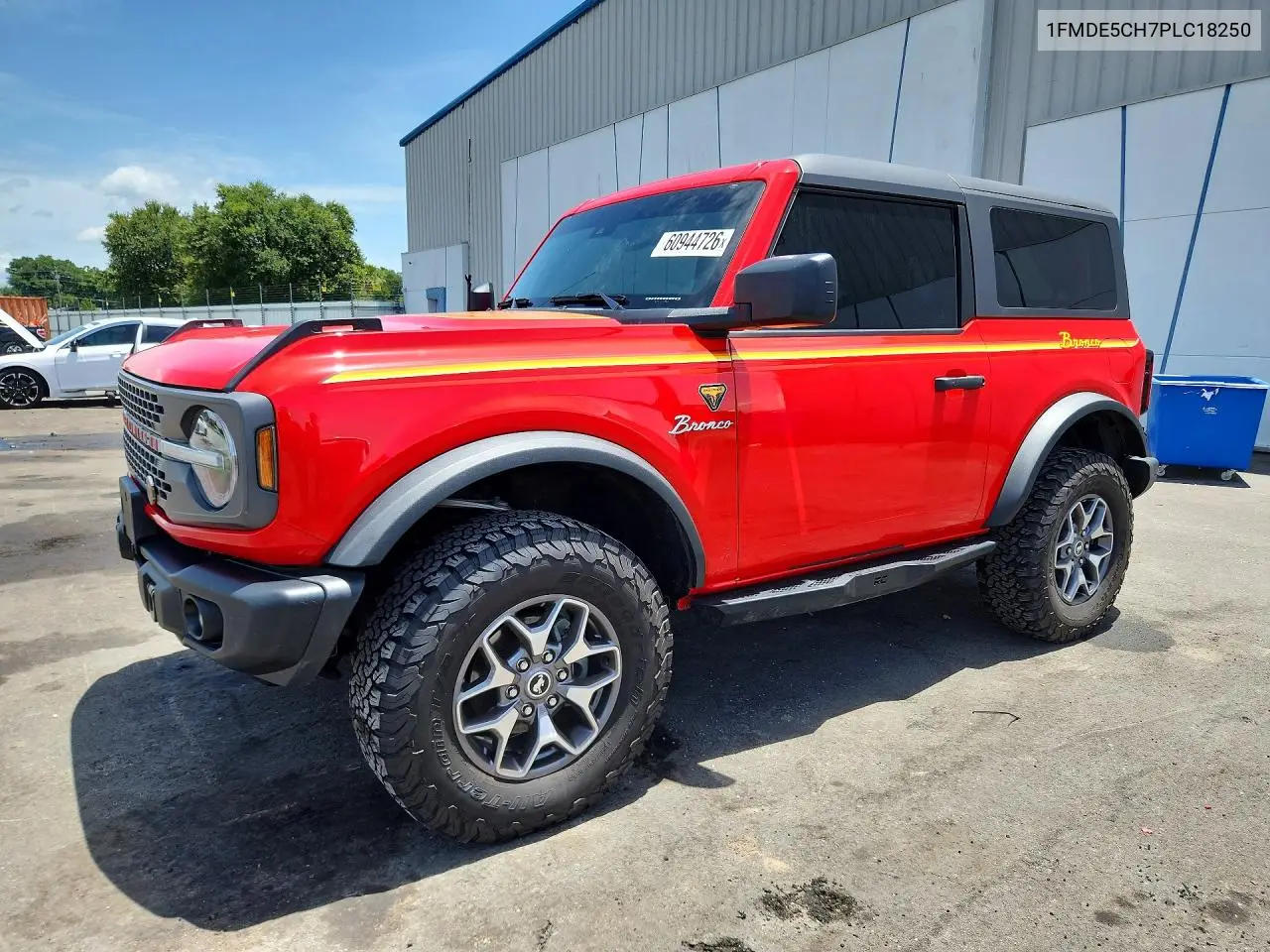 2023 Ford Bronco Base VIN: 1FMDE5CH7PLC18250 Lot: 60944726