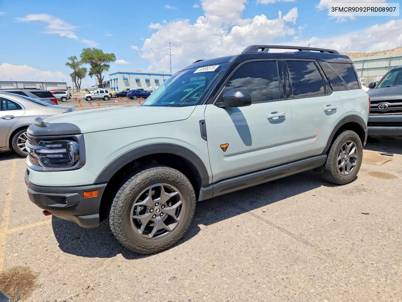 2023 Ford Bronco Sport Badlands VIN: 3FMCR9D92PRD08907 Lot: 60996576