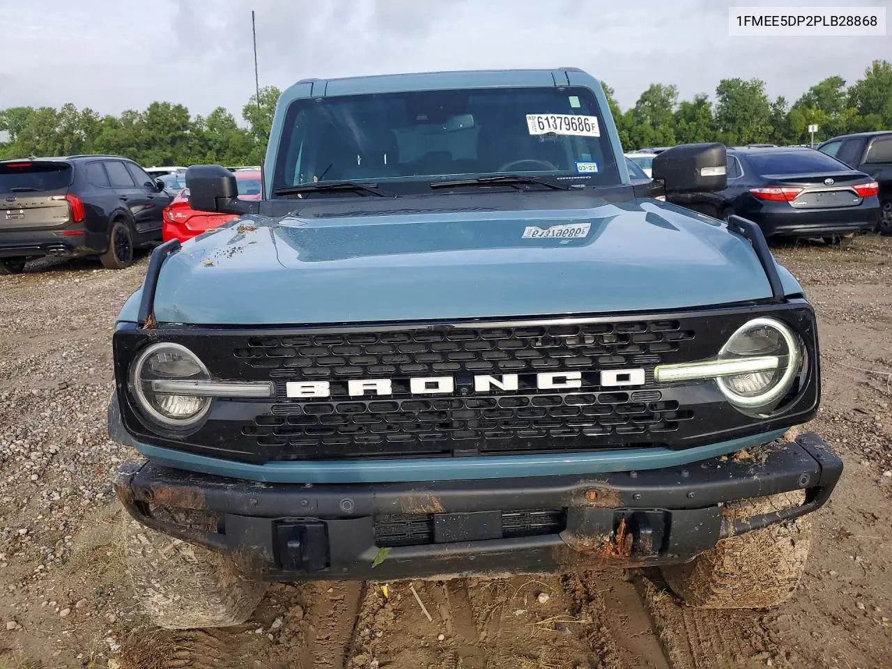 2023 Ford Bronco Base VIN: 1FMEE5DP2PLB28868 Lot: 61379686